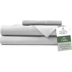 Hotel Sheets Direct 100% Viscose Derived from Bamboo Sheets Set Twin - Coolin...